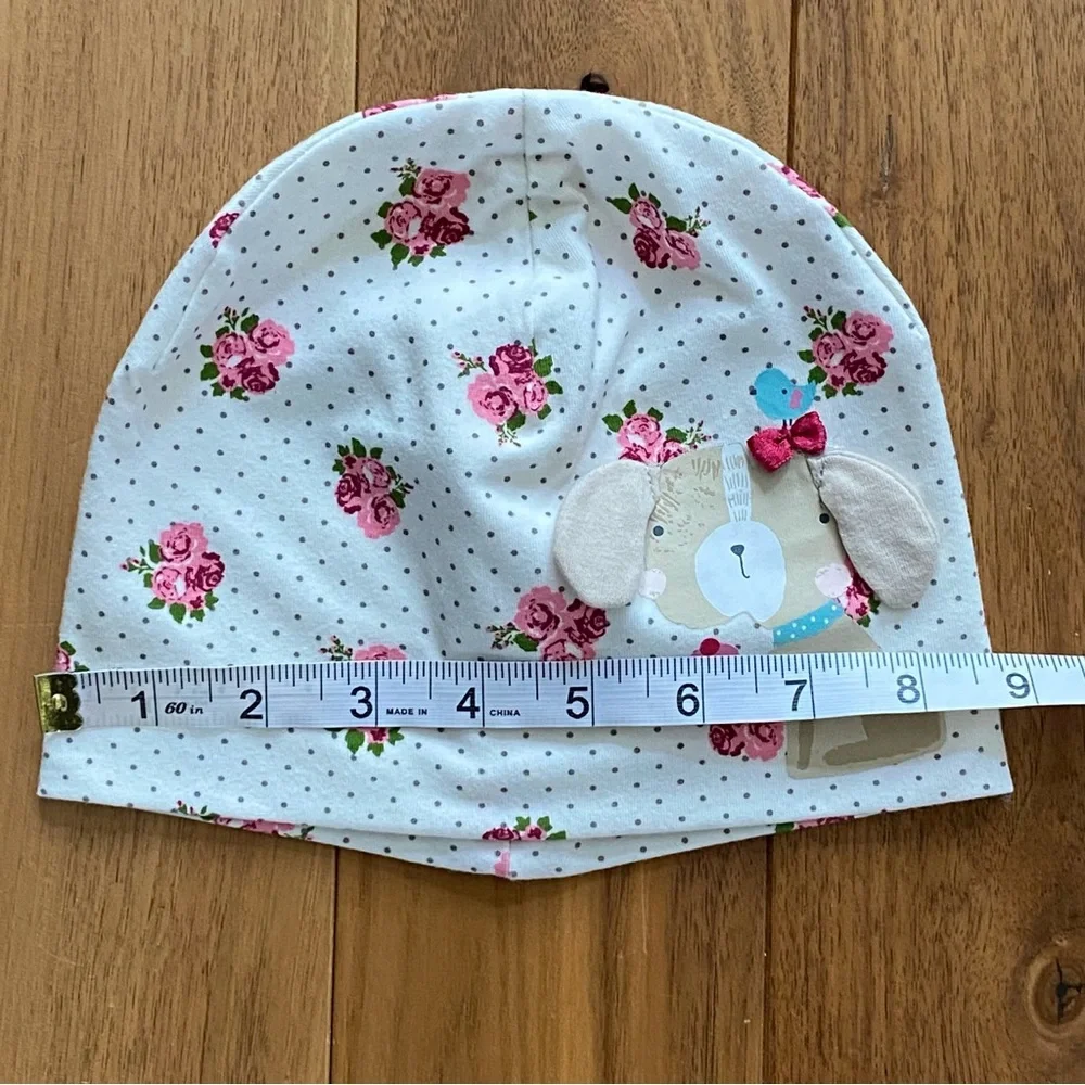 H&M Floral Hat Cotton Cottagecore Girl size 6 - 12 Months